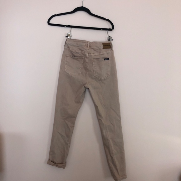 CK High Rise Skinny Stretch Pastel Pink denim jegging jeans - Picture 5 of 12